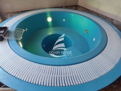 جکوزی 4 نفره قالب آماده سرریز فایبرگلاس